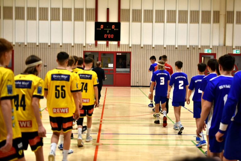 Männl. C-Jugend I: Tolle Stimmung beim Freundschaftsspiel gegen die U15 der Rhein Neckar Löwen