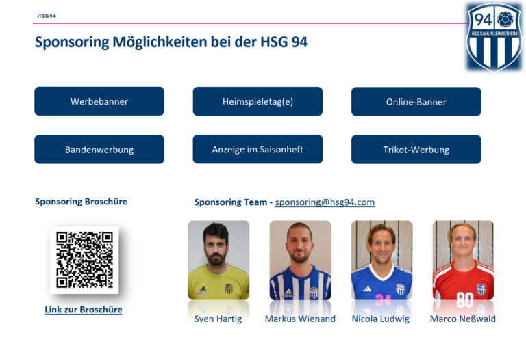 94er stellen sich im Bereich Sponsorengewinnung neu auf.