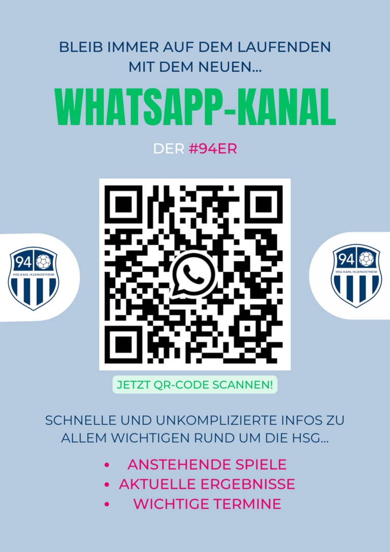 Neuer WhatsApp-Kanal der #94er