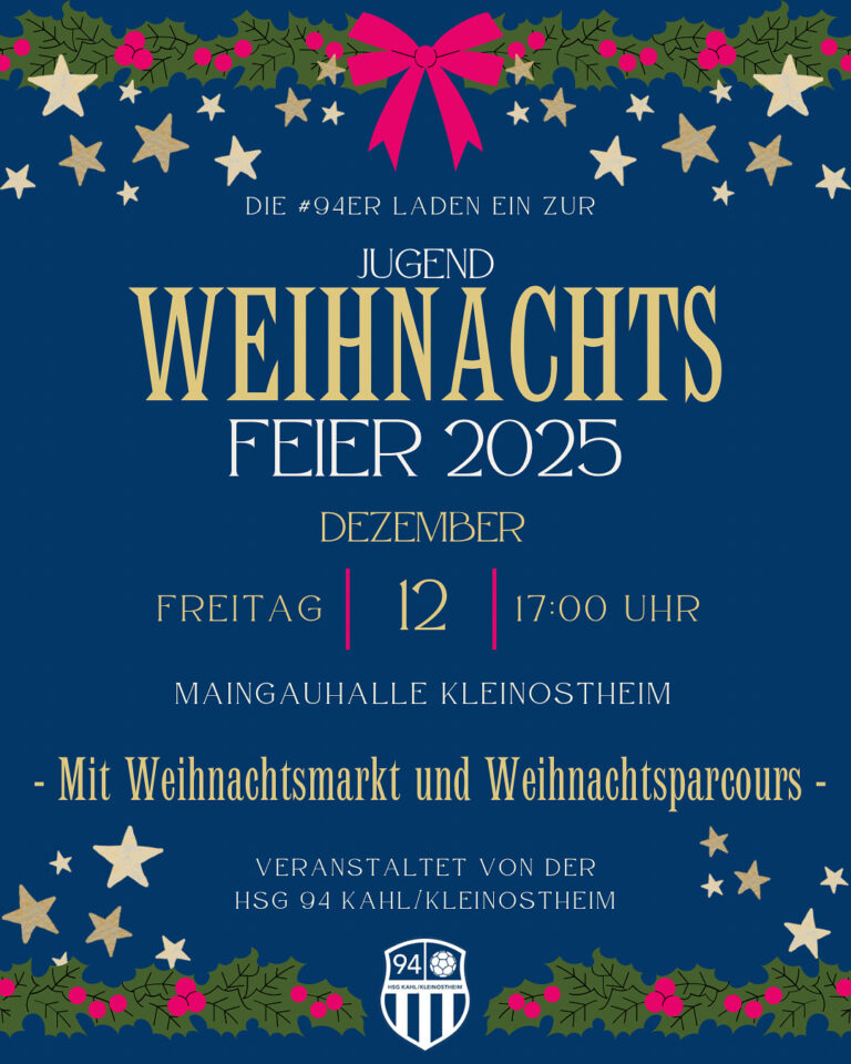 Einladung zur Jugend-Weihnachtsfeier 2025 ✨